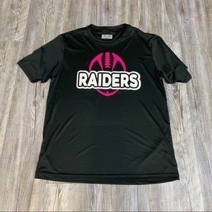 Raiders Football Black Pink Graphic Tee Size S
